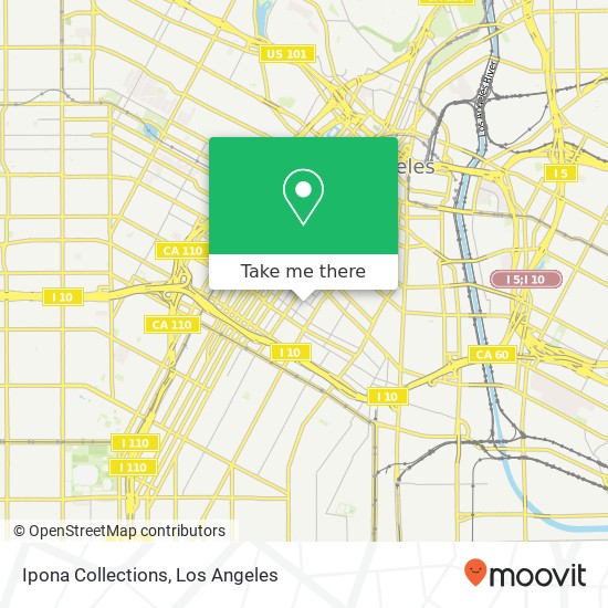 Ipona Collections, 1100 Wall St map