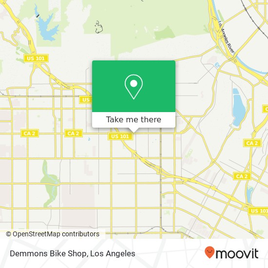 Demmons Bike Shop, 5118 Santa Monica Blvd map