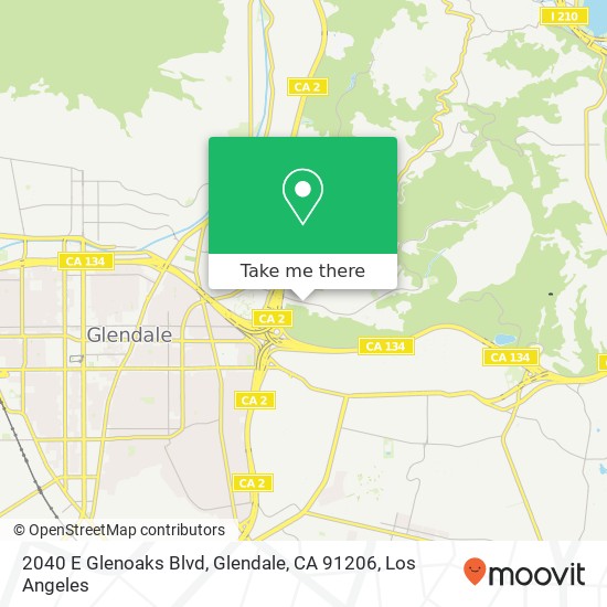 2040 E Glenoaks Blvd, Glendale, CA 91206 map