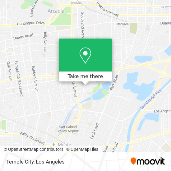 Mapa de Temple City