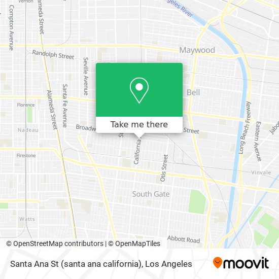 Mapa de Santa Ana St (santa ana california)