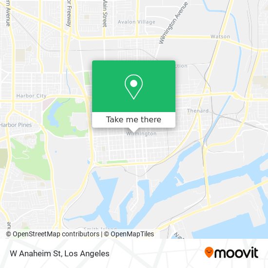 W Anaheim St map