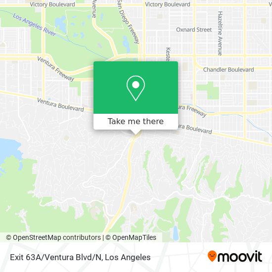 Mapa de Exit 63A/Ventura Blvd/N