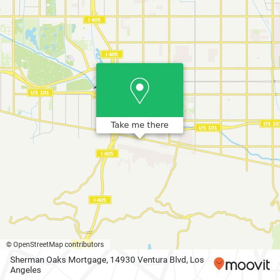 Mapa de Sherman Oaks Mortgage, 14930 Ventura Blvd