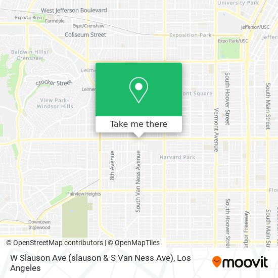 W Slauson Ave (slauson & S Van Ness Ave) map