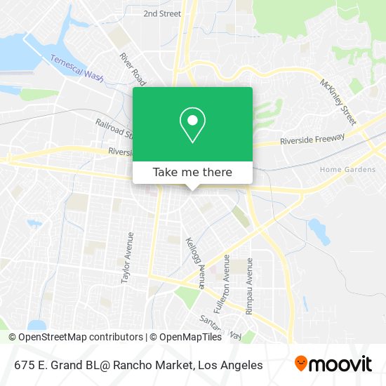 675 E. Grand BL@ Rancho Market map