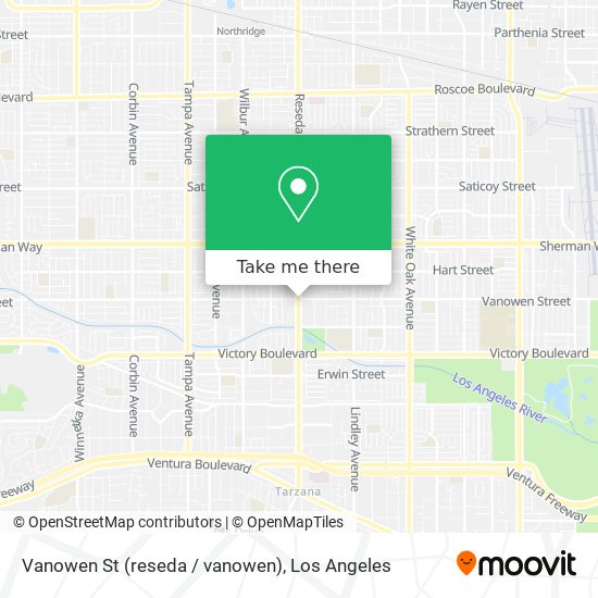 Vanowen St (reseda / vanowen) map