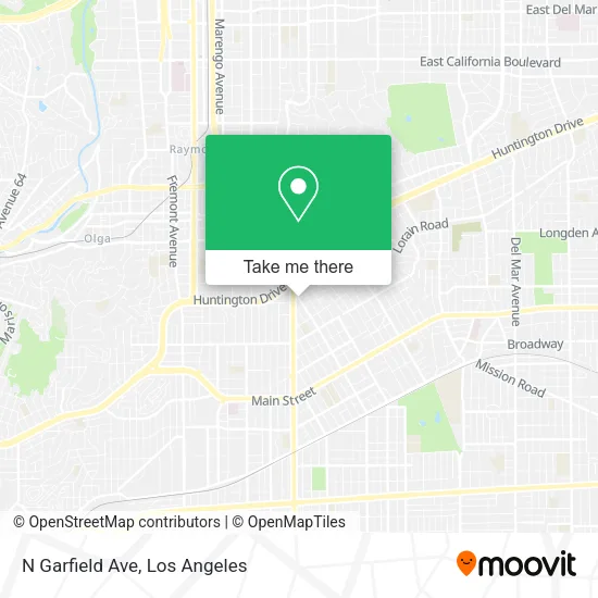 Mapa de N Garfield Ave