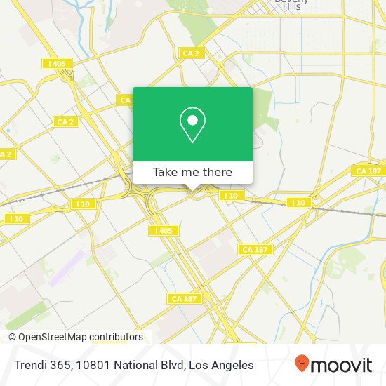 Trendi 365, 10801 National Blvd map