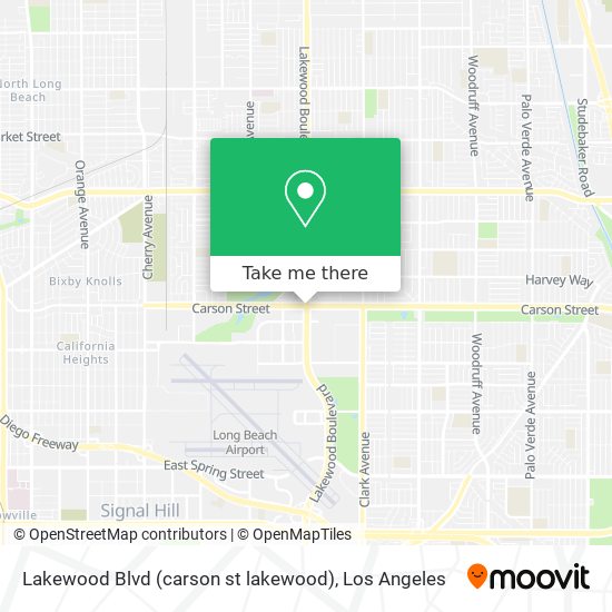 Lakewood Blvd (carson st lakewood) map
