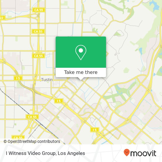 Mapa de I Witness Video Group, 1352 Irvine Blvd