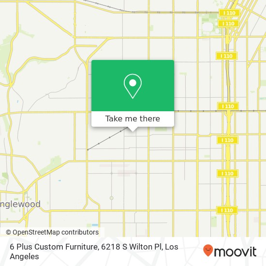 Mapa de 6 Plus Custom Furniture, 6218 S Wilton Pl