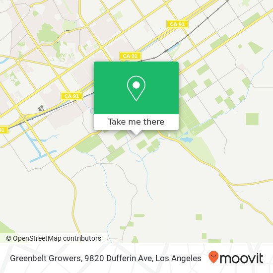Mapa de Greenbelt Growers, 9820 Dufferin Ave