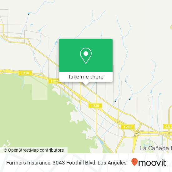 Mapa de Farmers Insurance, 3043 Foothill Blvd