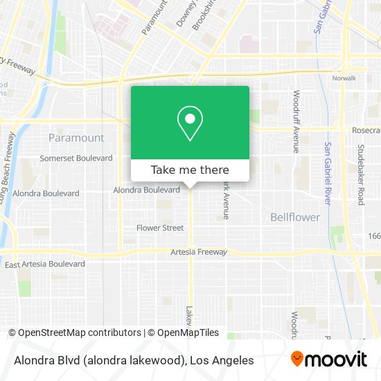 Mapa de Alondra Blvd (alondra lakewood)