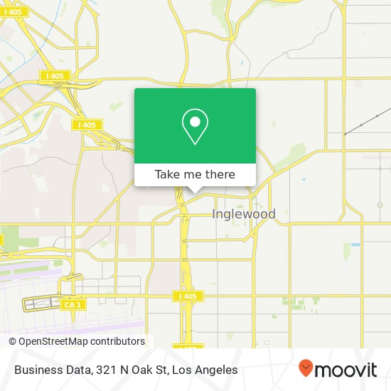 Mapa de Business Data, 321 N Oak St