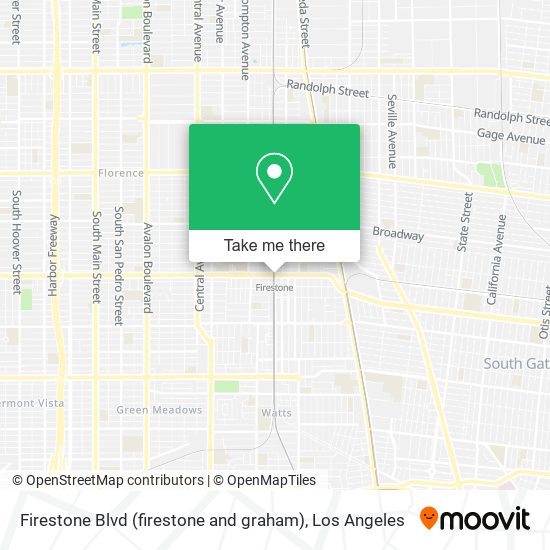 Mapa de Firestone Blvd (firestone and graham)