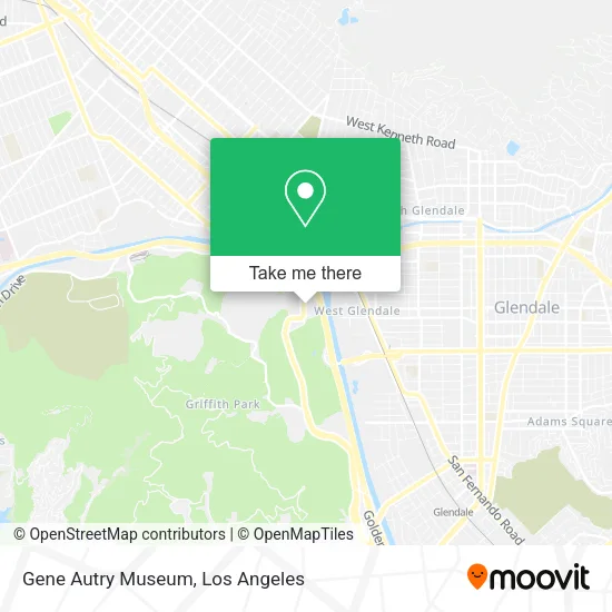 Gene Autry Museum map