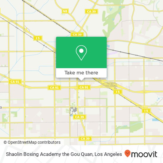 Mapa de Shaolin Boxing Academy the Gou Quan, 7894 Orangethorpe Ave