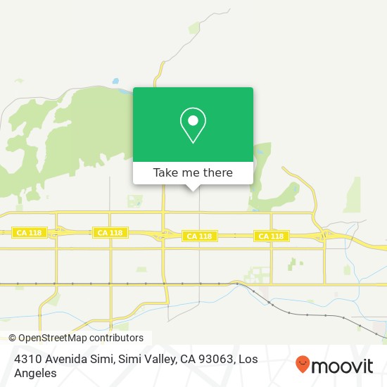 Mapa de 4310 Avenida Simi, Simi Valley, CA 93063