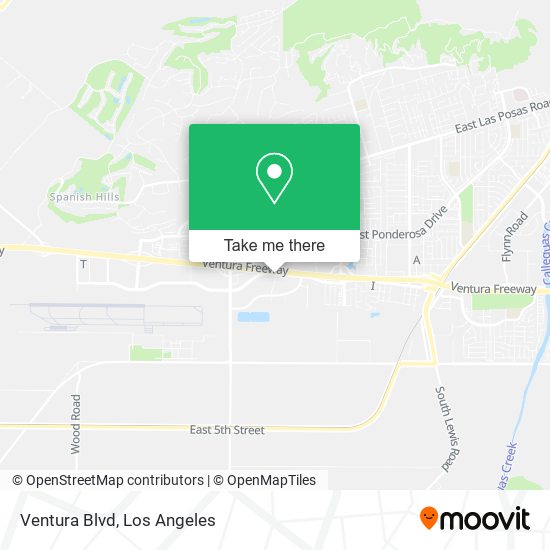 Ventura Blvd map