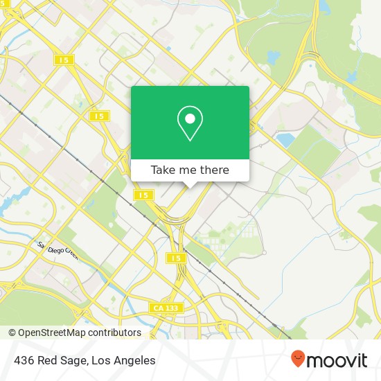 Mapa de 436 Red Sage, Irvine, CA 92618
