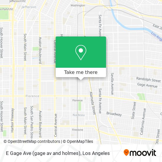 E Gage Ave (gage av and holmes) map