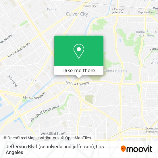 Jefferson Blvd (sepulveda and jefferson) map