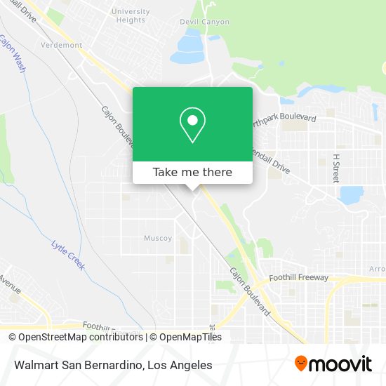 Walmart San Bernardino map