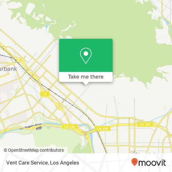 Mapa de Vent Care Service, 1531 W Kenneth Rd