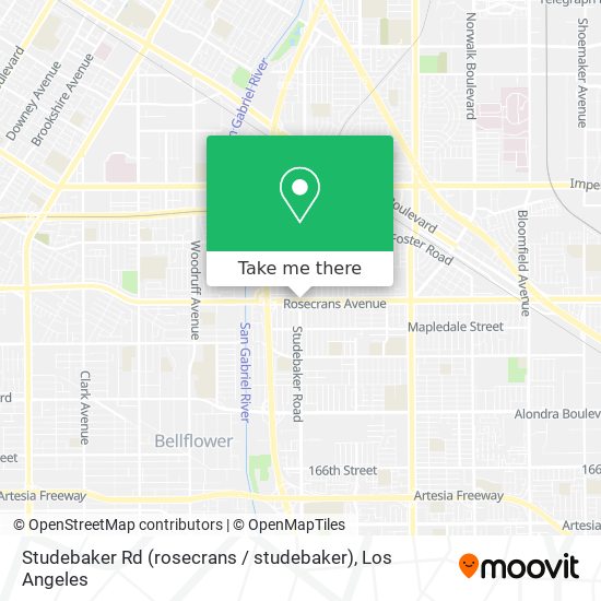 Mapa de Studebaker Rd (rosecrans / studebaker)