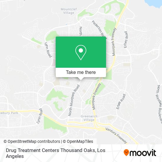Drug Treatment Centers Thousand Oaks map