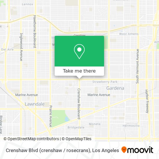 Crenshaw Blvd (crenshaw / rosecrans) map