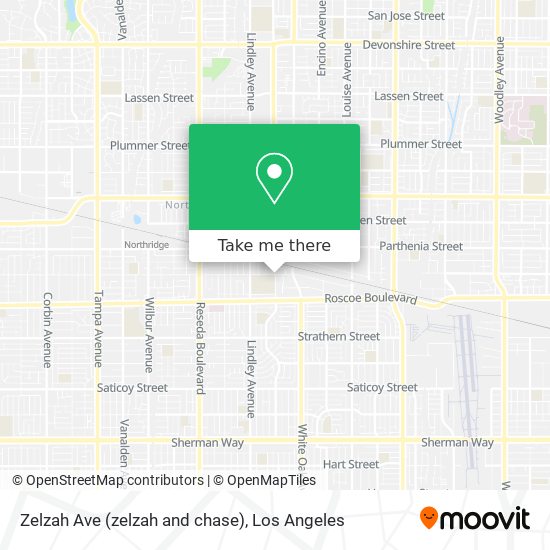 Zelzah Ave (zelzah and chase) map