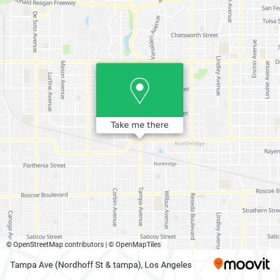 Mapa de Tampa Ave (Nordhoff St & tampa)