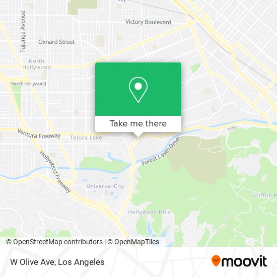 Mapa de W Olive Ave