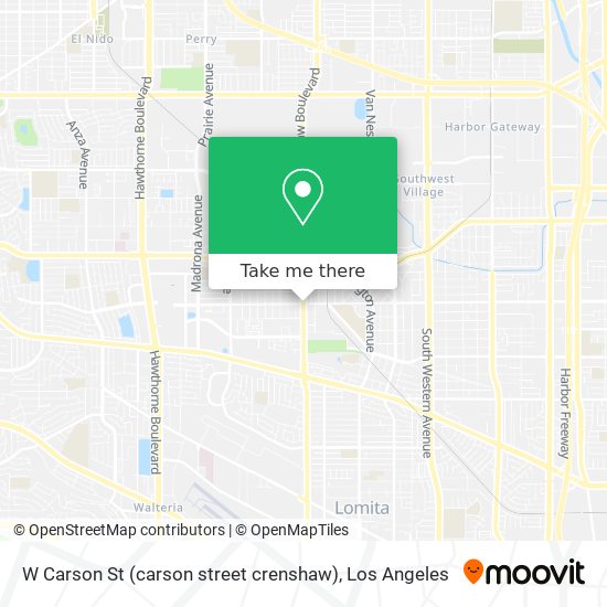 W Carson St (carson street crenshaw) map