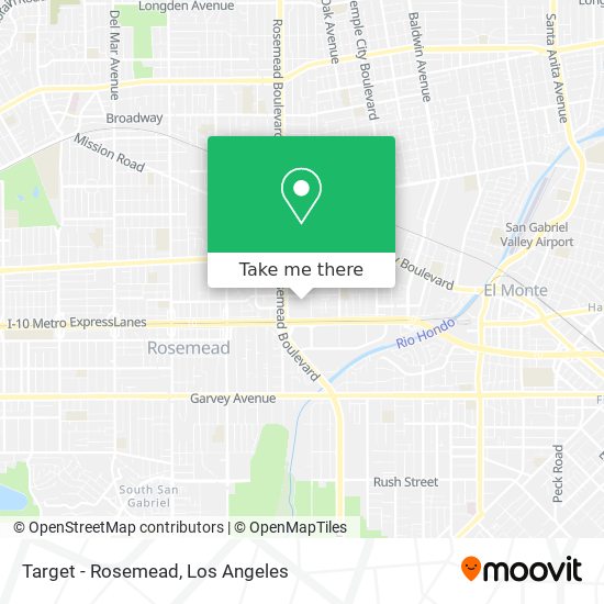 Target - Rosemead map