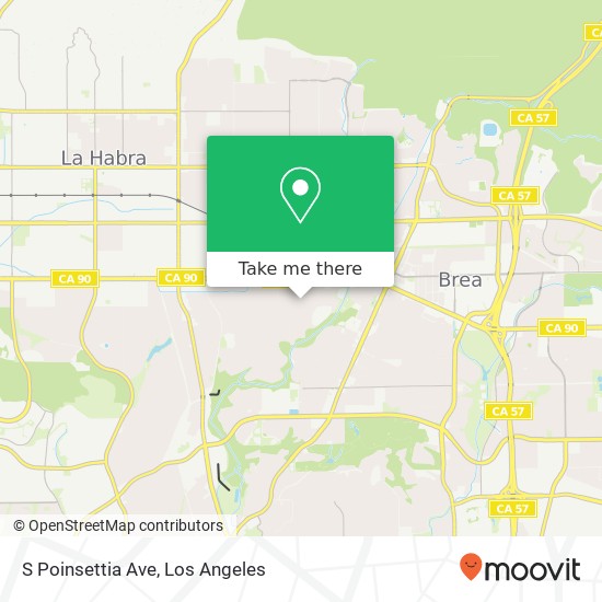 S Poinsettia Ave, Brea, CA 92821 map