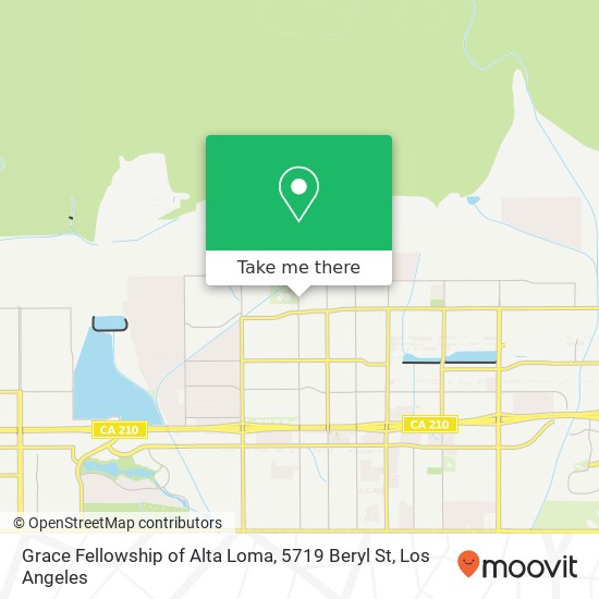 Mapa de Grace Fellowship of Alta Loma, 5719 Beryl St