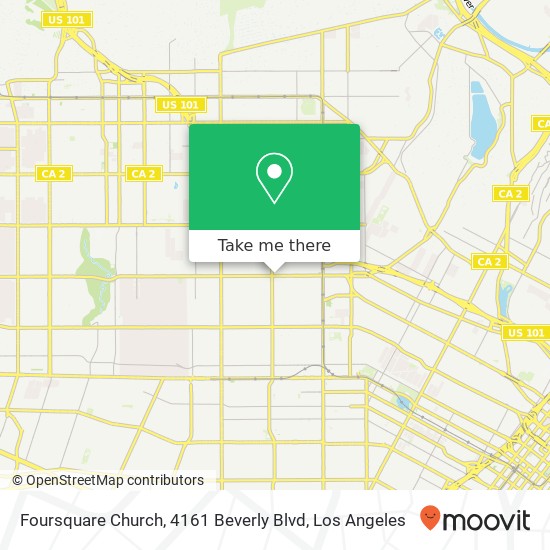 Foursquare Church, 4161 Beverly Blvd map