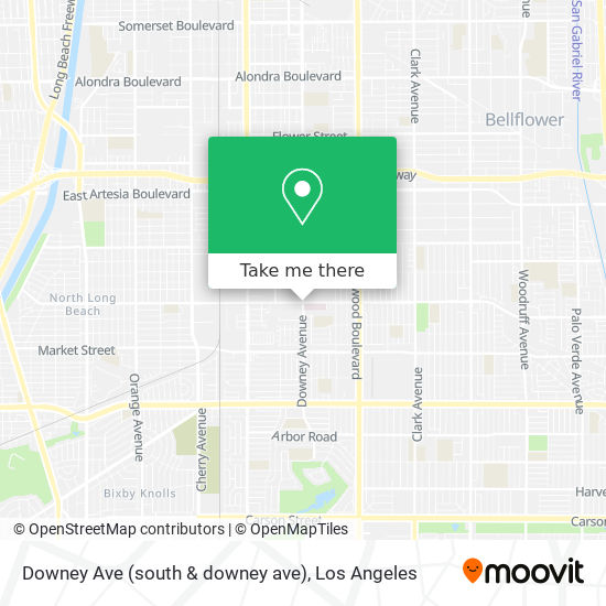 Downey Ave (south & downey ave) map