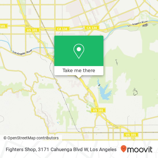 Fighters Shop, 3171 Cahuenga Blvd W map