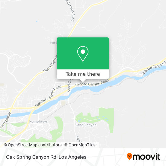 Mapa de Oak Spring Canyon Rd