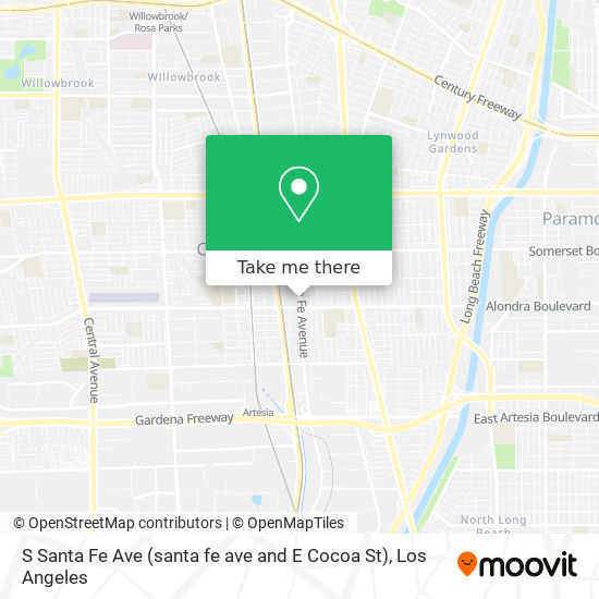 S Santa Fe Ave (santa fe ave and E Cocoa St) map