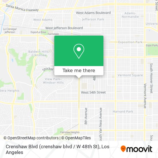 Crenshaw Blvd (crenshaw blvd / W 48th St) map