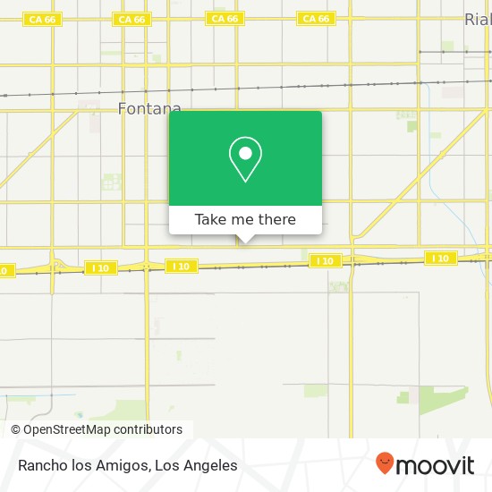 Mapa de Rancho los Amigos, 17770 Valley Blvd