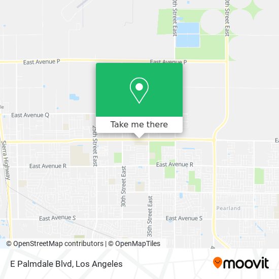 E Palmdale Blvd map