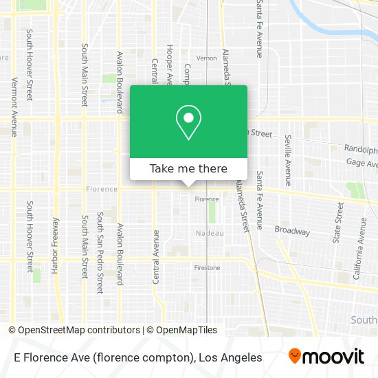 E Florence Ave (florence compton) map