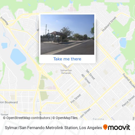 Sylmar / San Fernando Metrolink Station map